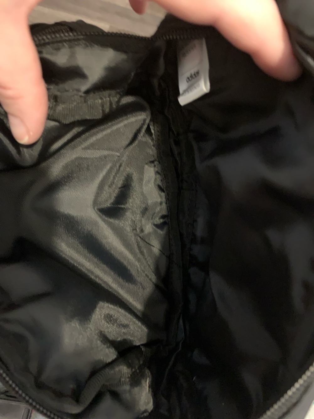 adidas Originals Black Trefoil Waist Bag with White Logo - Picture 4 of 6